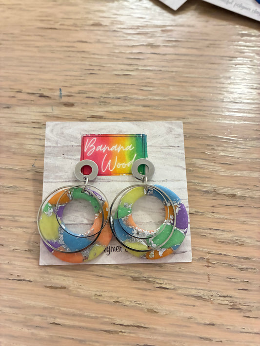 Unique polymer clay earrings