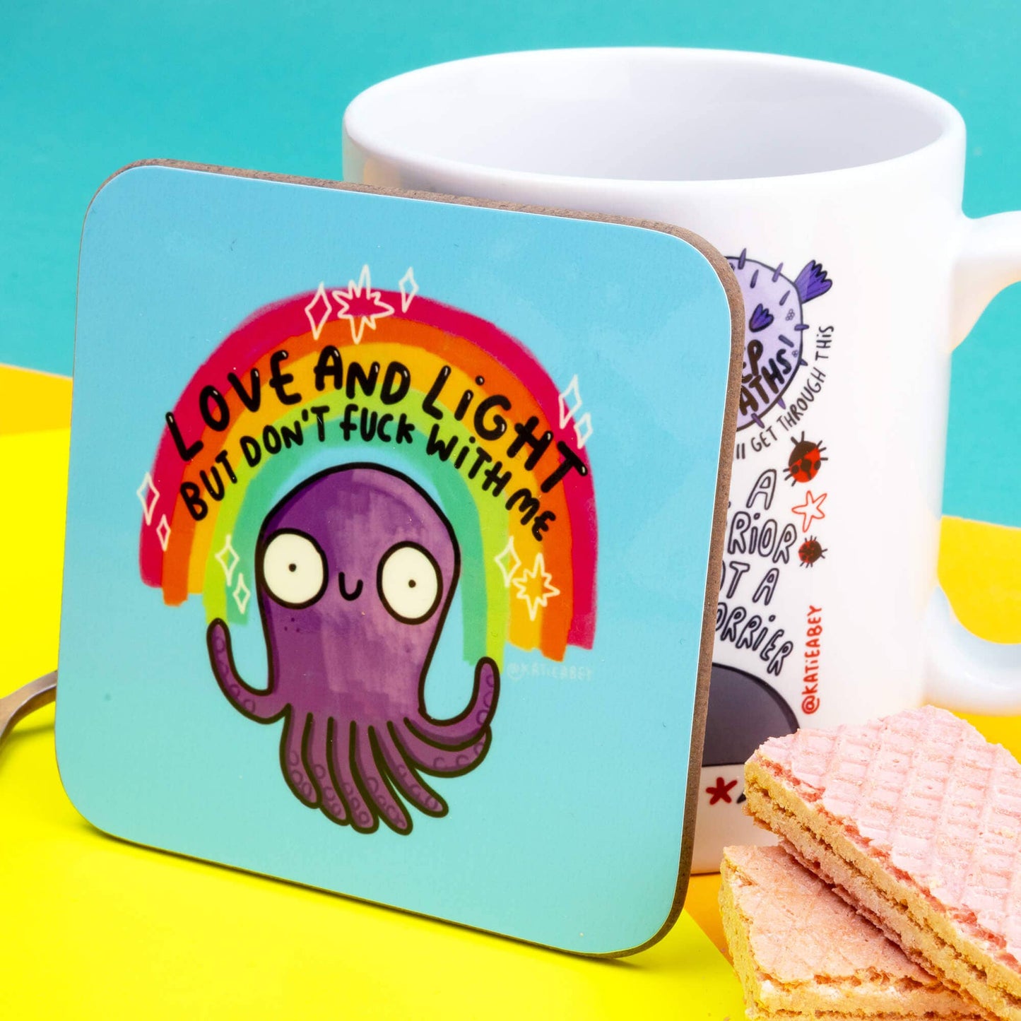 Love and Light Octopus Coasters