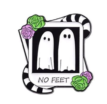 Ghost No Feet pin badge