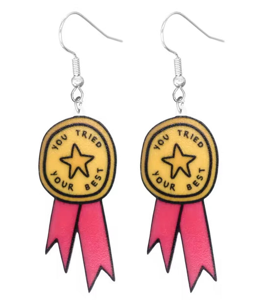 You Tried Your Best Acrylic Earrings
