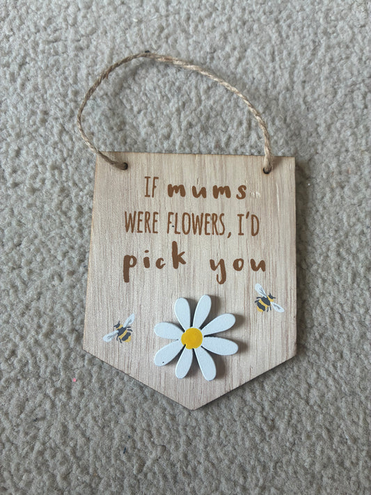 Mini wooden sign