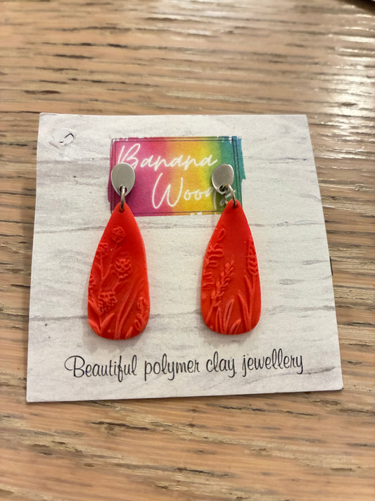 Unique polymer clay earrings