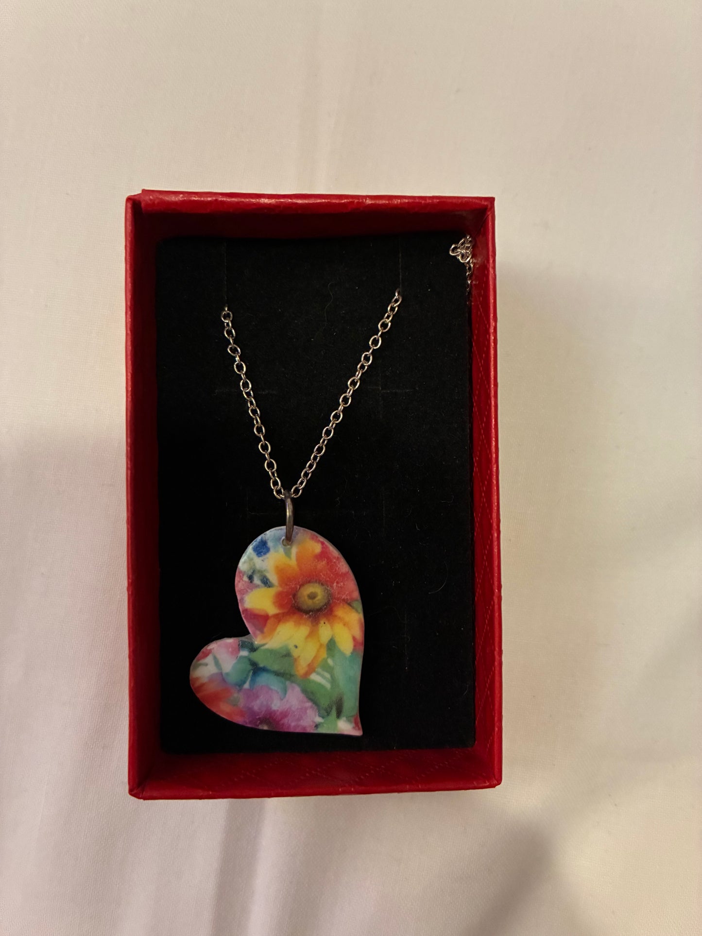 Unique handmade polymer clay necklace