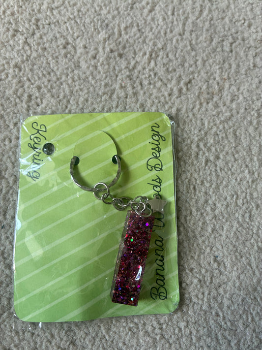 I Resin initial keyring