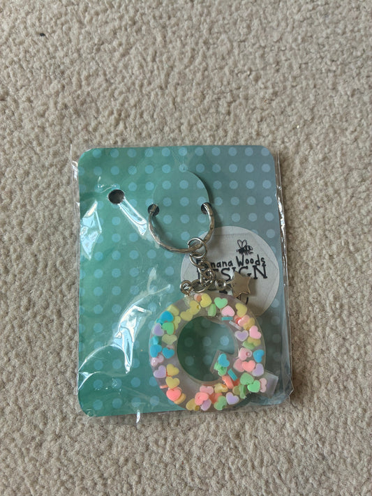 Q Resin initial keyring