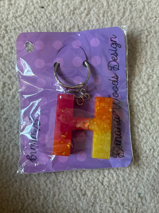 Resin initial keyring