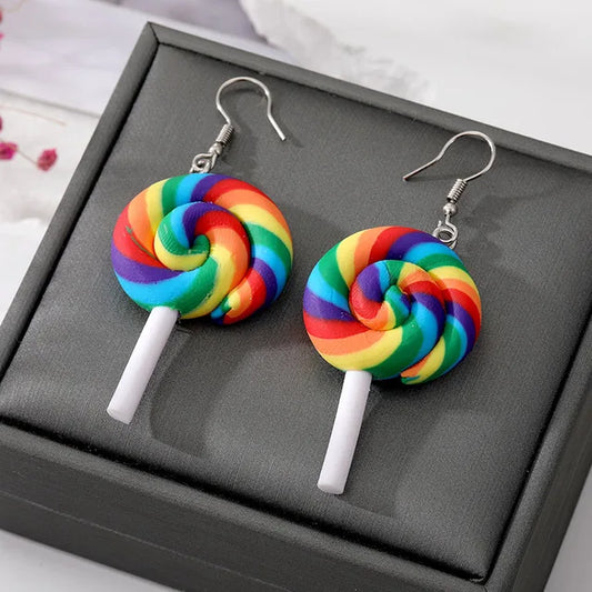 Rainbow Lolly earrings