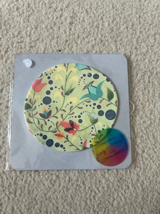 Polymer clay coaster