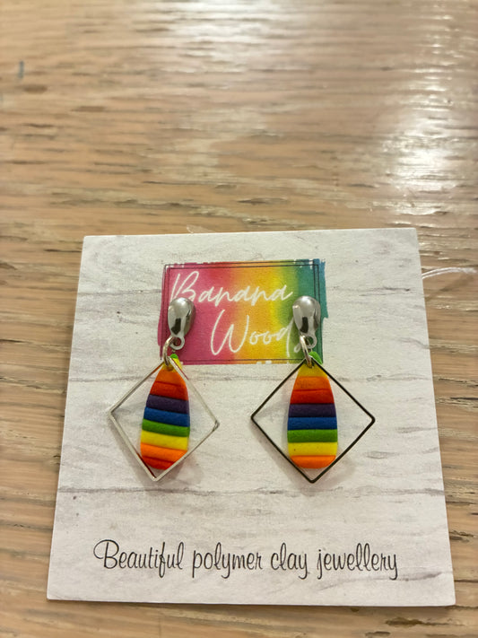 Unique polymer clay earrings
