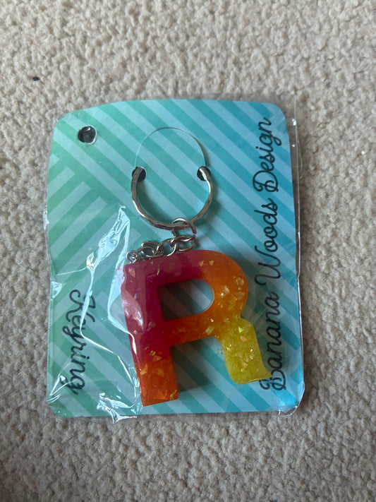 Resin initial keyring