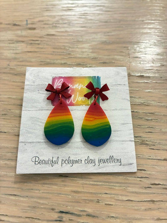 Unique polymer clay earrings