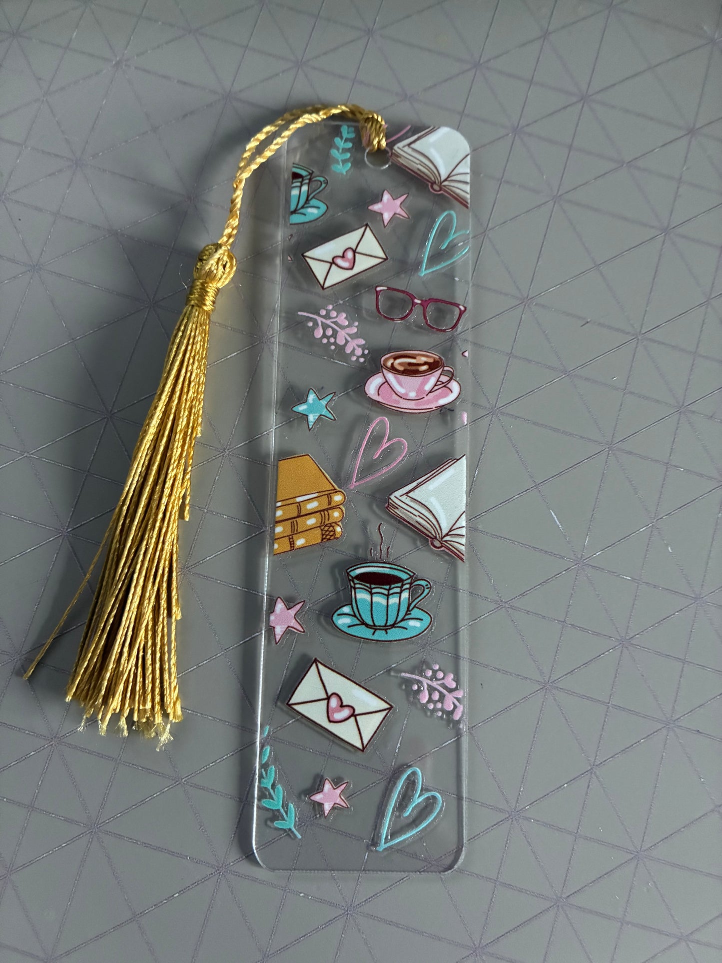 Book themed Acrylic Bookmark