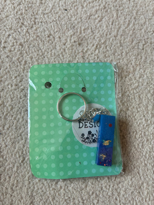 I Resin initial keyring