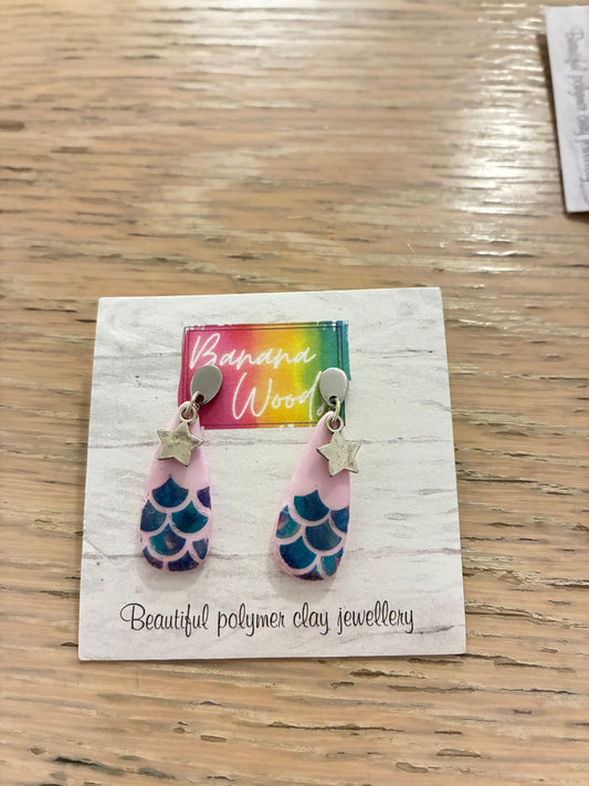 Unique polymer clay earrings