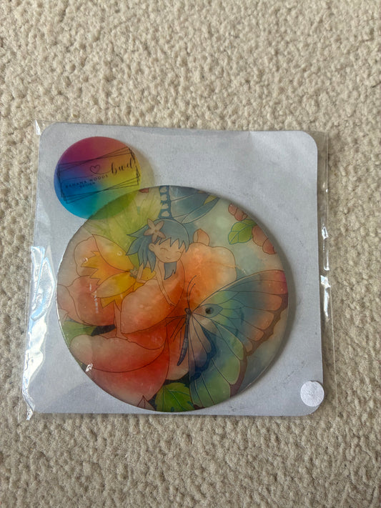 Polymer clay coaster