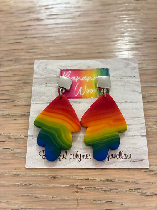 Unique polymer clay earrings
