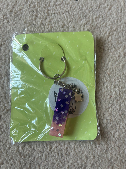 I Resin initial keyring