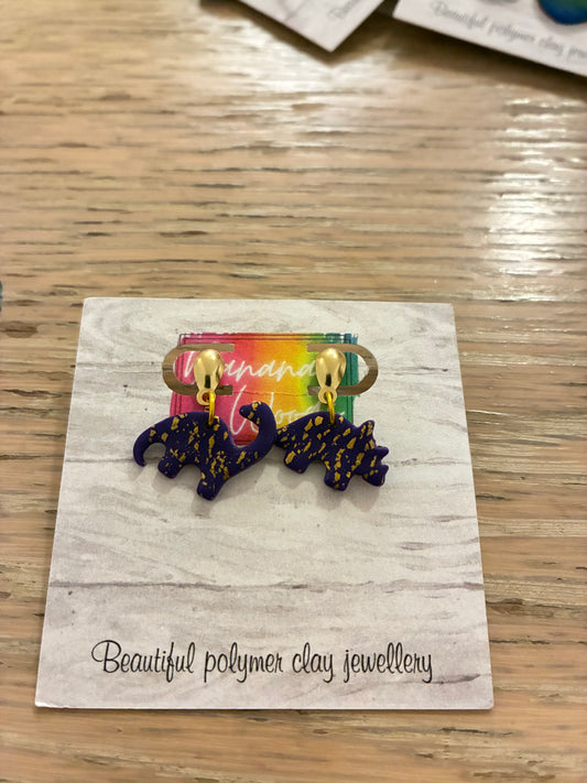 Unique polymer clay earrings