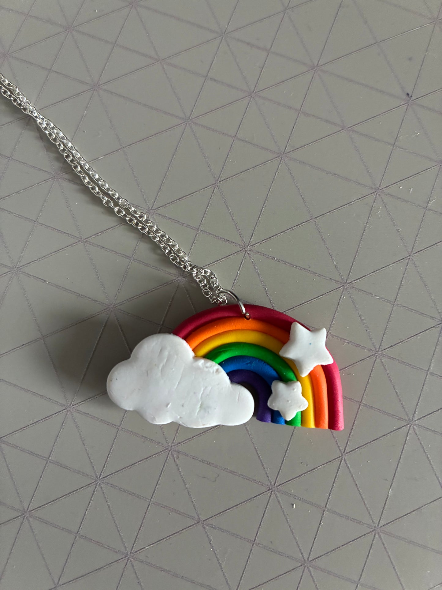 Unique polymer clay necklace