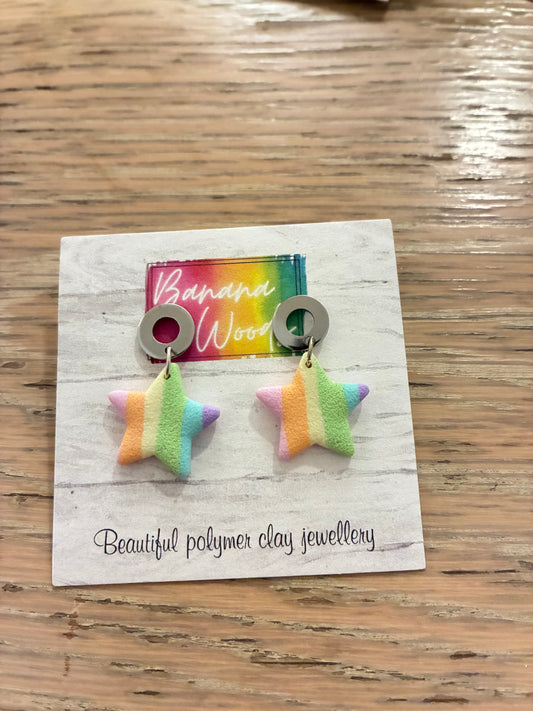 Unique polymer clay earrings