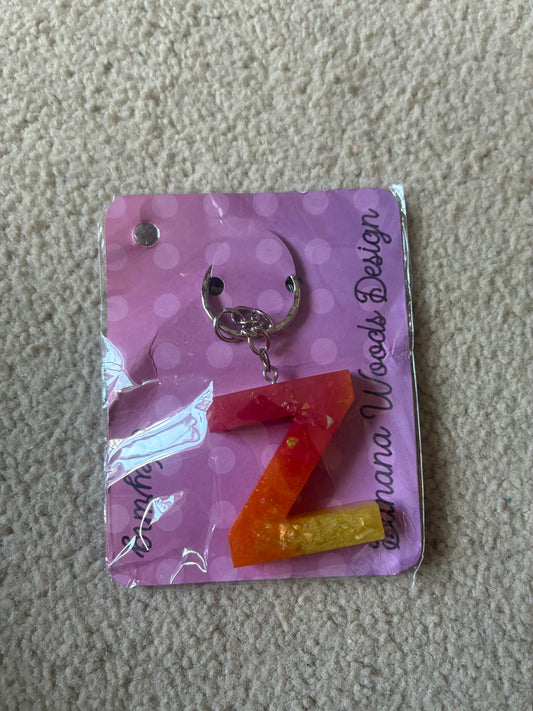 Z Resin initial keyring