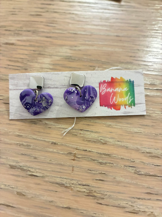 Unique polymer clay earrings