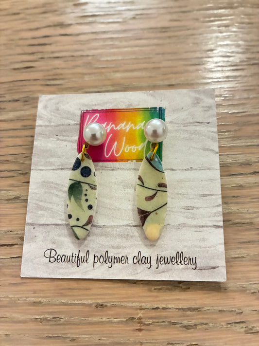 Unique polymer clay earrings