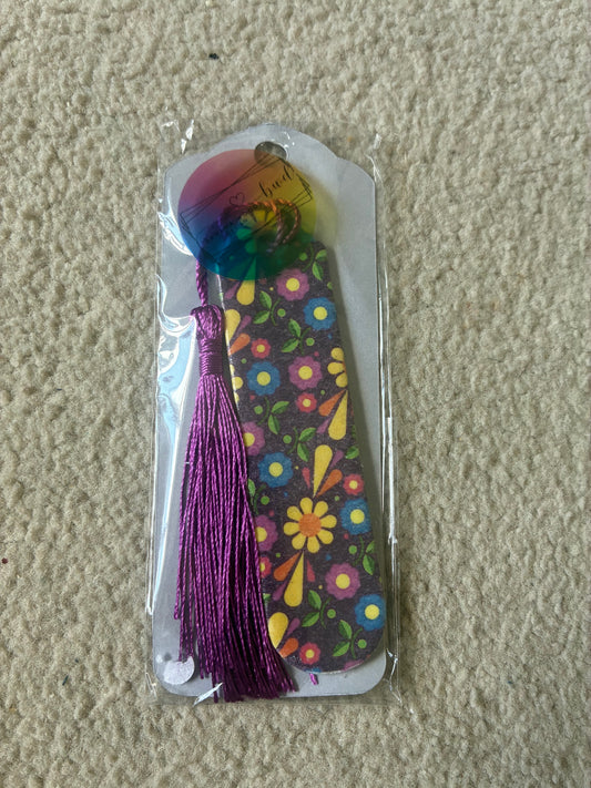 Floral Polymer clay bookmark