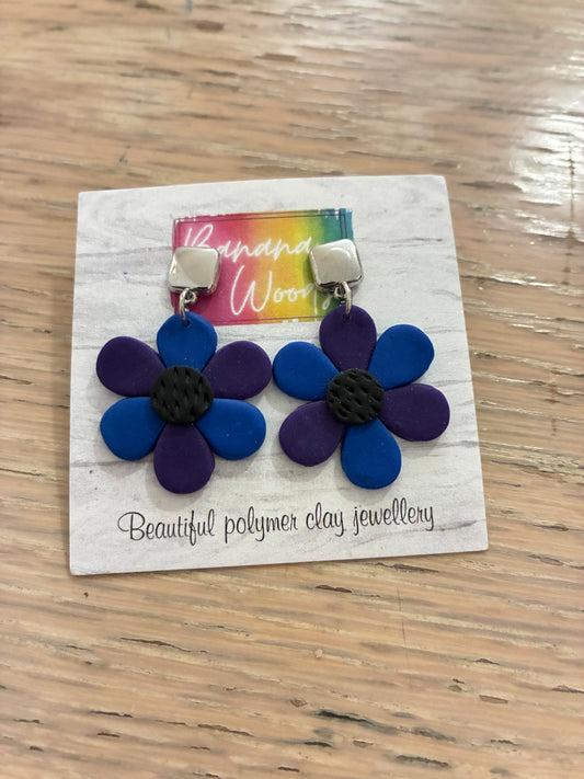 Unique polymer clay earrings