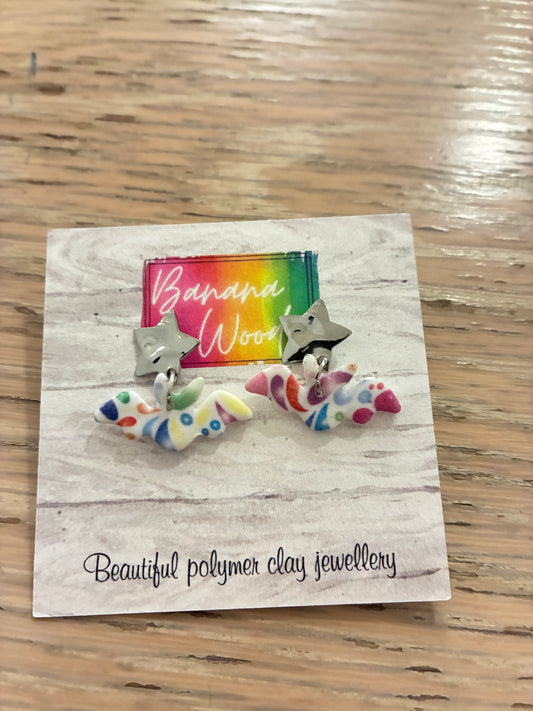 Unique polymer clay earrings