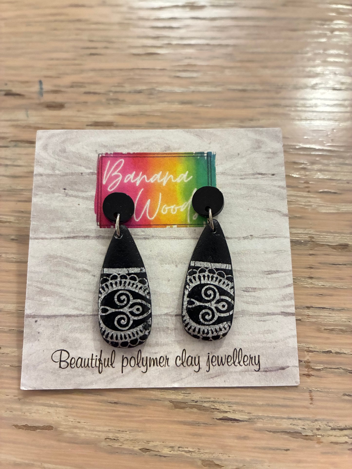 Unique polymer clay earrings