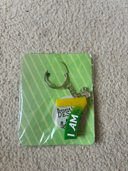 I Am 7 Resin initial keyring
