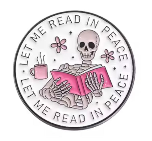 Read In Peace Pin badge