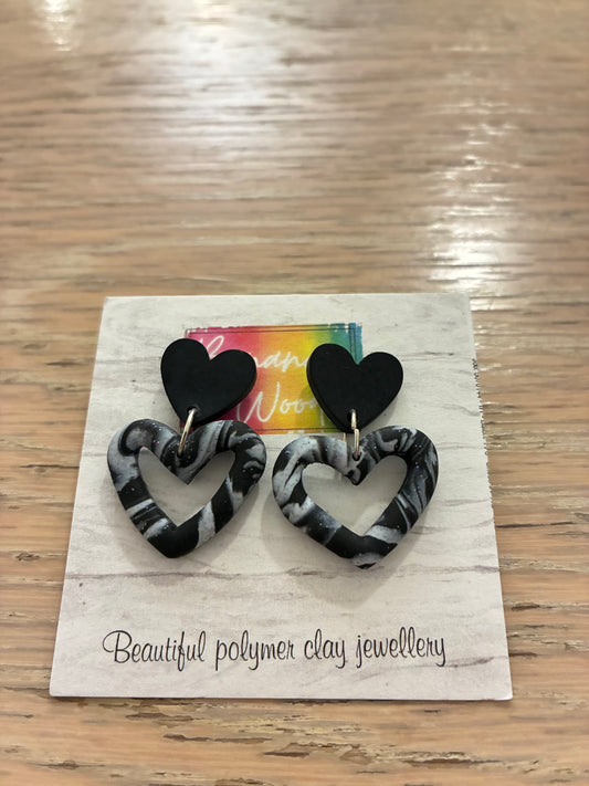 Unique polymer clay earrings