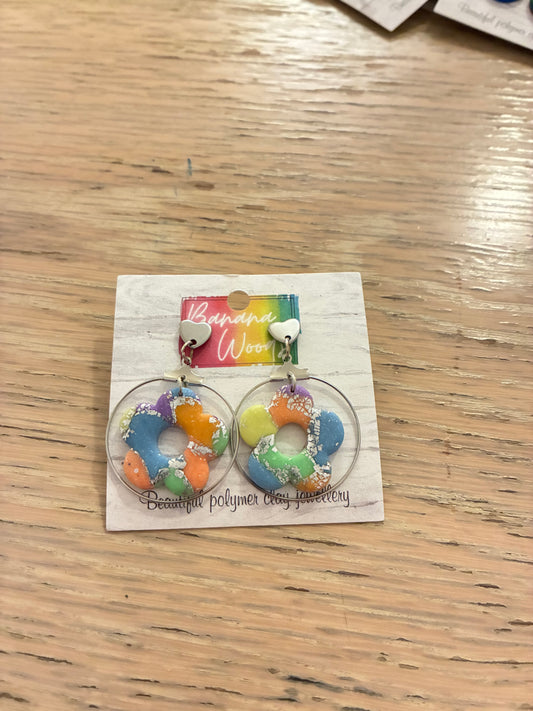 Unique polymer clay earrings