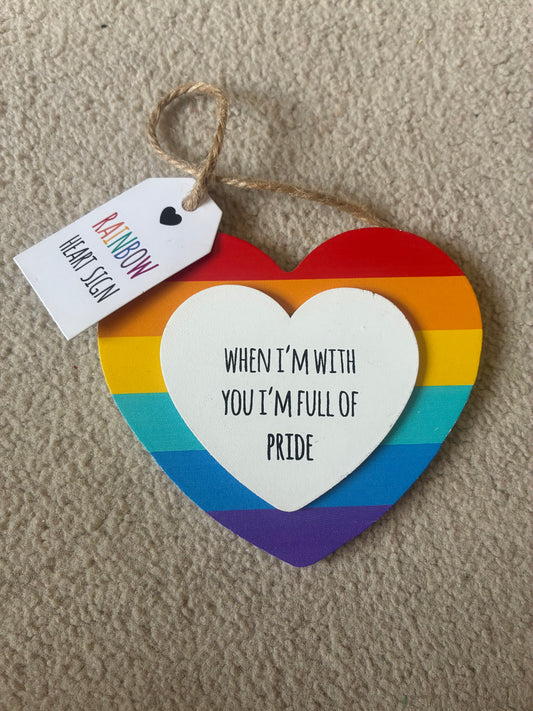 Rainbow Full of Pride sign