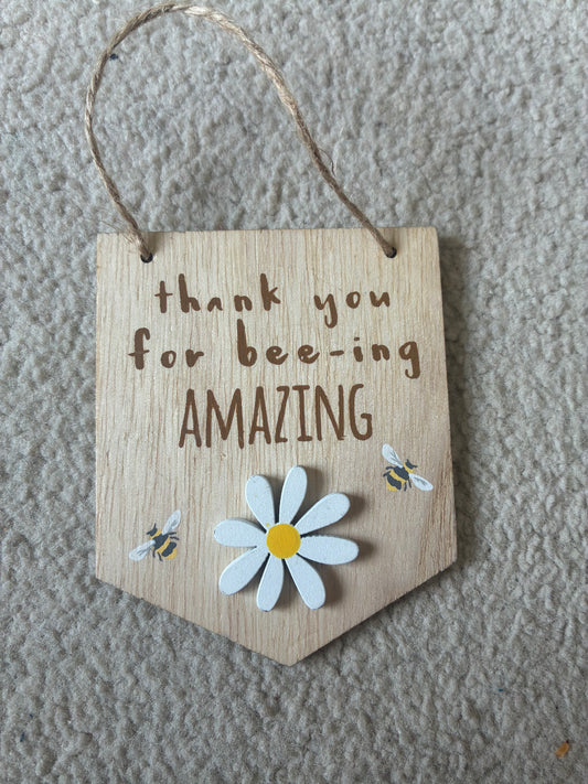 Mini wooden sign