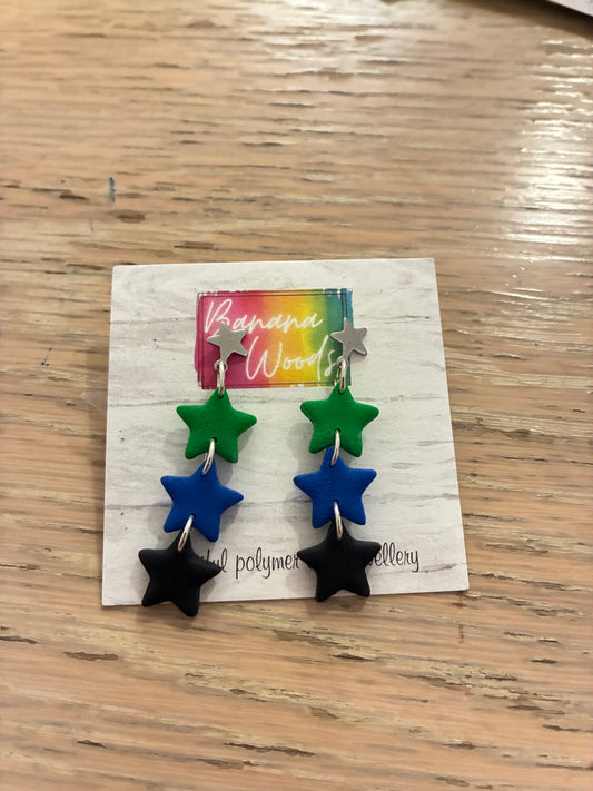 Unique polymer clay earrings
