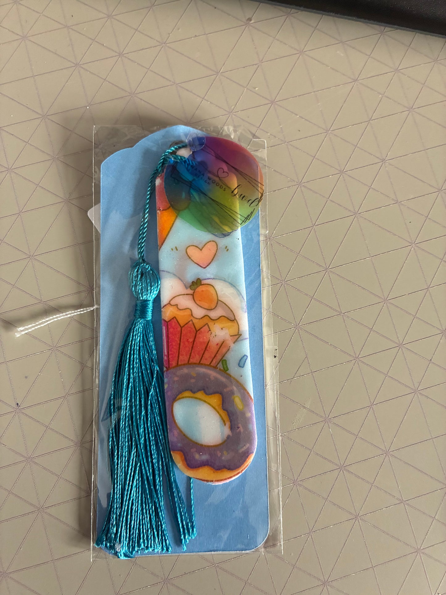 Cupcake Polymer clay bookmark
