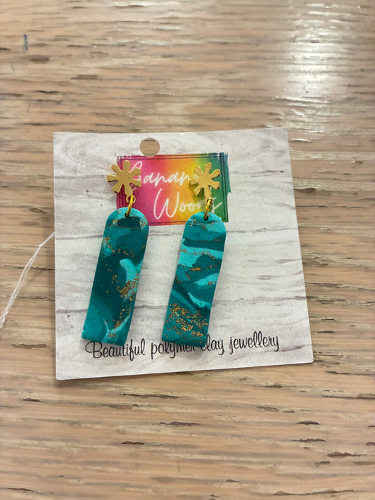 Unique polymer clay earrings