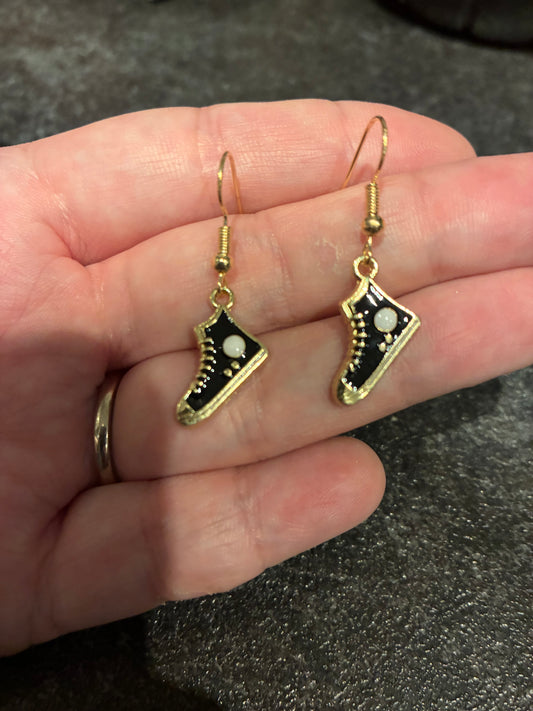 Shoe Enamel earrings