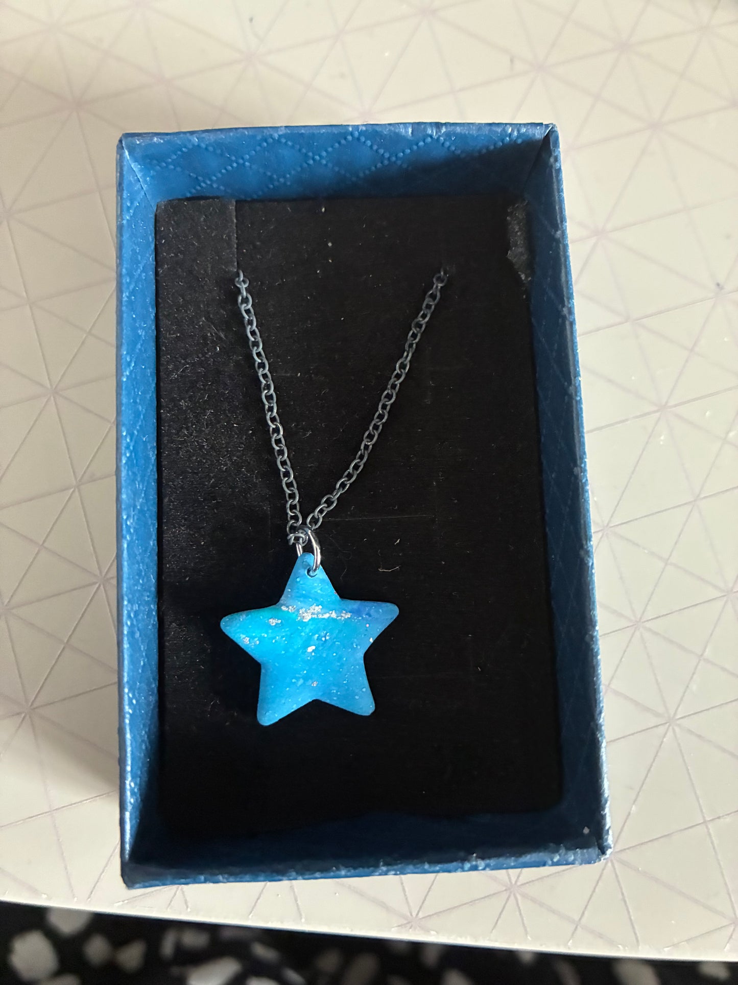 Unique polymer clay necklace