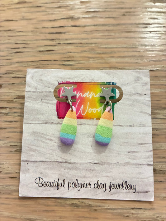 Unique polymer clay earrings