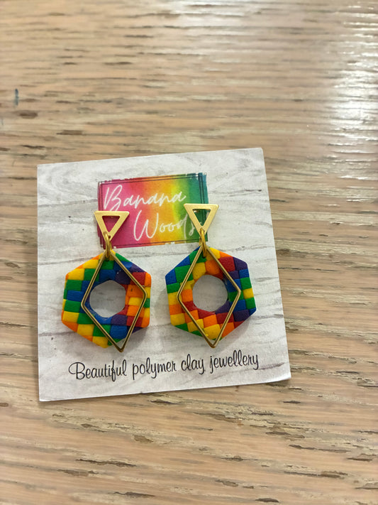 Unique polymer clay earrings