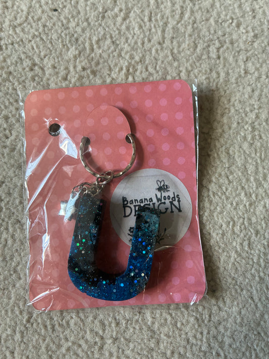 U Resin initial keyring