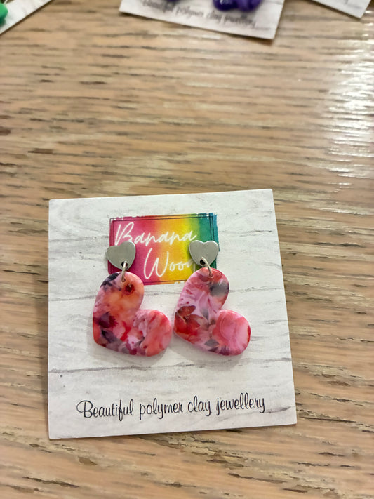 Unique polymer clay earrings