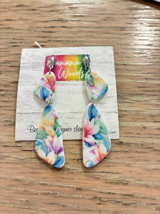Unique polymer clay earrings