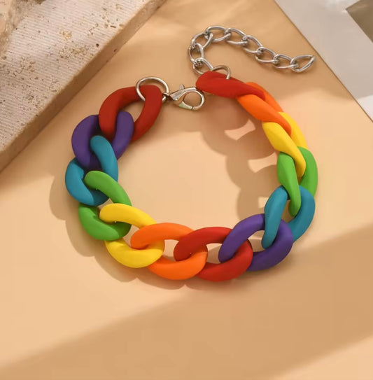 Chunky Rainbow Bracelet