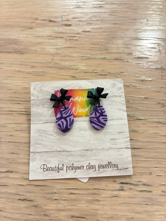 Unique polymer clay earrings