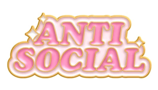 Antisocial pin badge